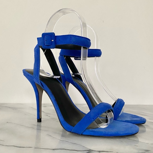 ALEXANDER WANG Antonia Heels in Blue Suede, 36, 6 - Picture 2 of 6